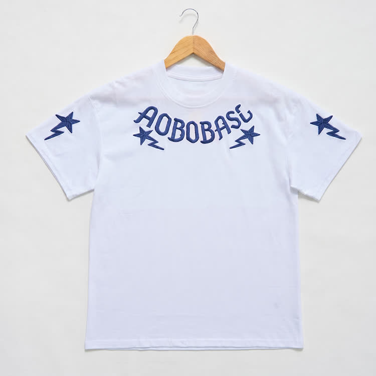 Letter Star and Lightning Embroidered T-Shirt - image 5
