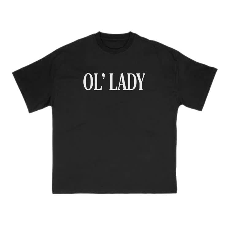 Ol' Lady Print T-shirt - Black - US16-18(2XL) - image 2