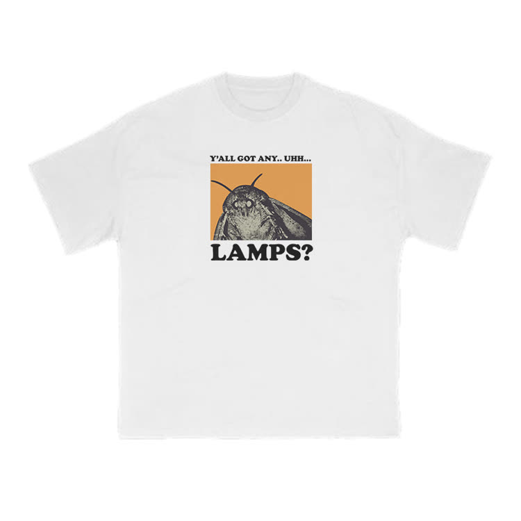 Y'all Got Any Lamps Meme Print T-shirt - White - US16-18(2XL) - image 2