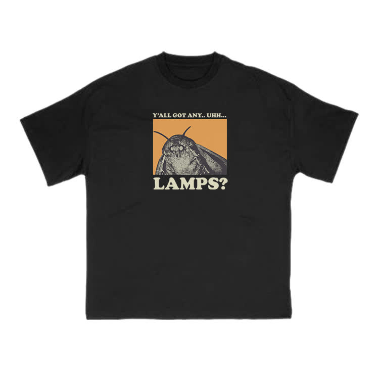 Y'all Got Any Lamps Meme Print T-shirt - Black - US16-18(2XL) - image 1