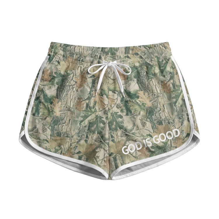 God Is Good Camo Print Pocket shorts - Green - 5XL - image 2