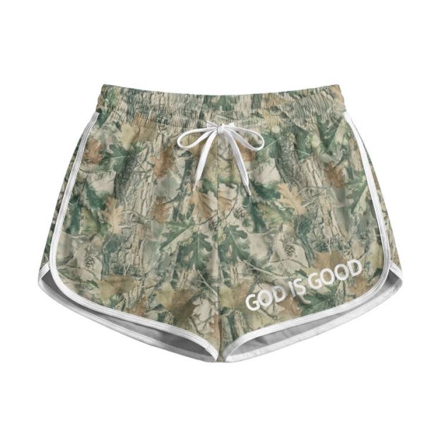 God Is Good Camo Print Pocket shorts - Green - 5XL - image 2