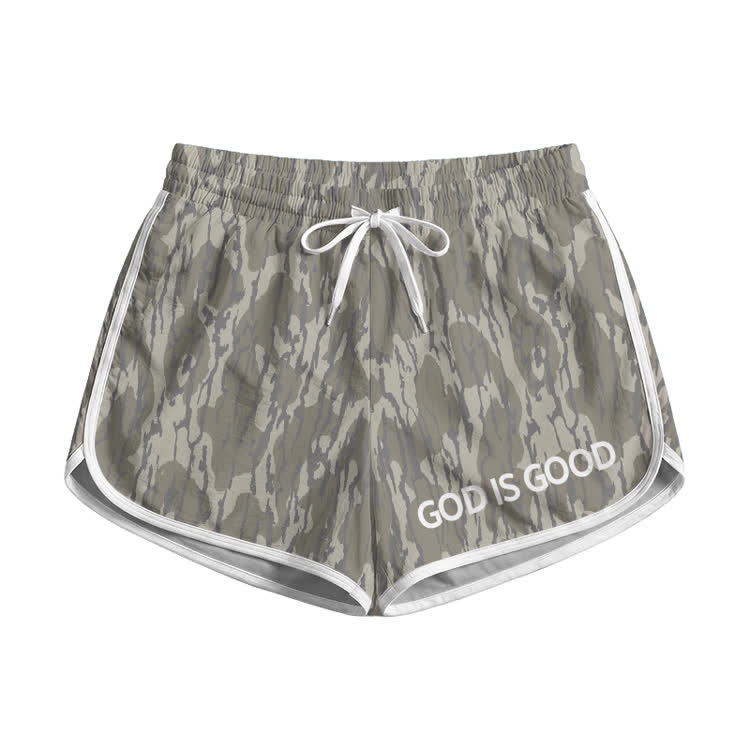 God Is Good Camo Print Pocket shorts - Army Green - 5XL - image 1