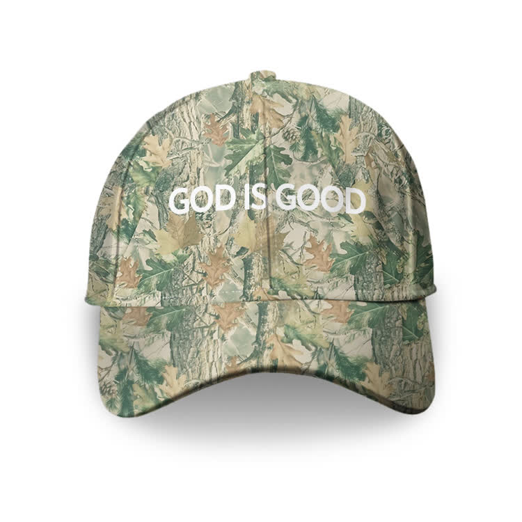 God Is Good Camo Printed Cap - Green - one size - image 2