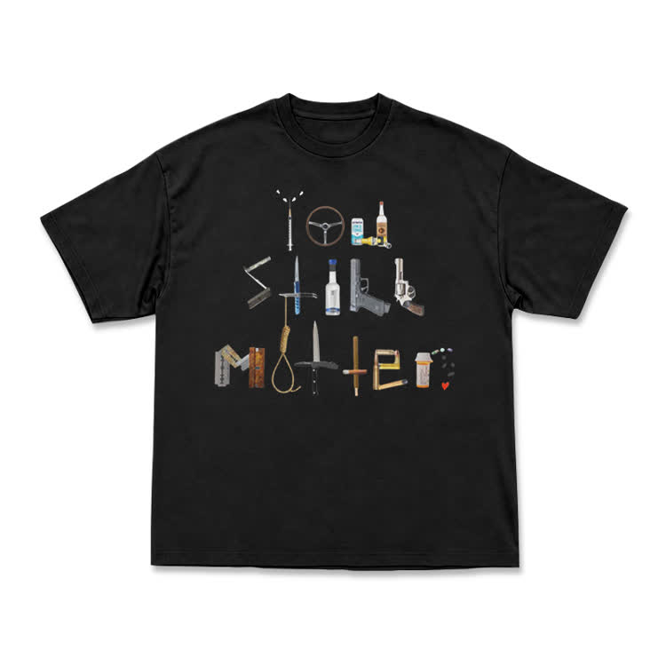 Midnight Collage Streetwear Graphic Short Sleeve T-Shirt - Black - US16-18(2XL) - image 1