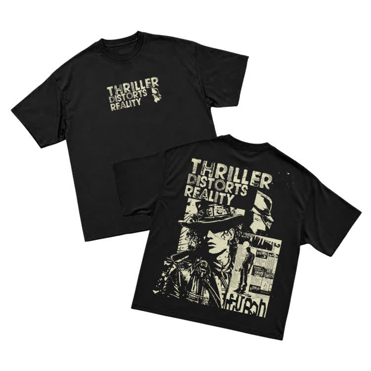 Vintage Streetwear Distressed Poster Graphic T-Shirt - Green - US16-18(2XL) - image 1
