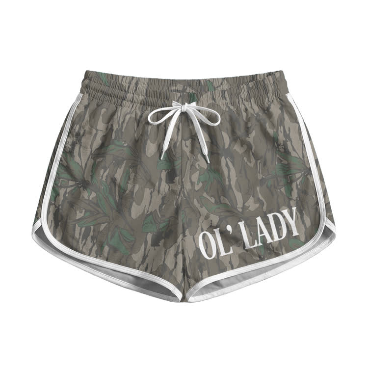 OL' Lady Camo Print Pocket shorts - Army Green - 5XL - image 2