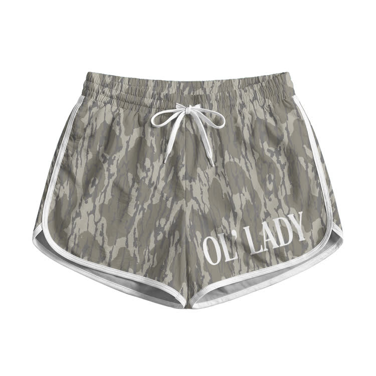 OL' Lady Camo Print Pocket shorts - Khaki - 5XL - image 1