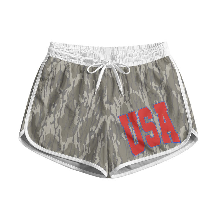 USA Camo Print Pocket Shorts - Khaki - 5XL - image 1