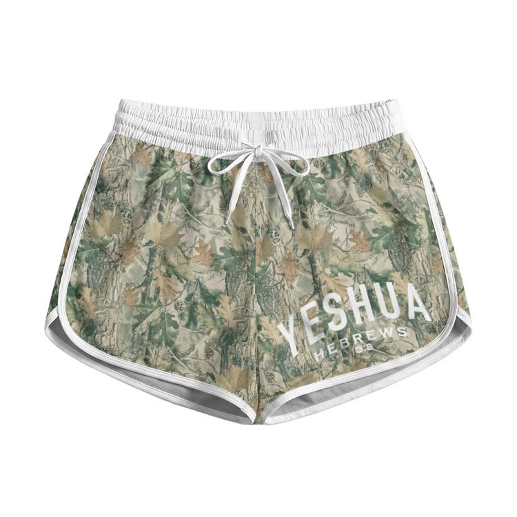 Yeshua Leaf Camo Print Pocket Shorts - Green - 5XL - image 1