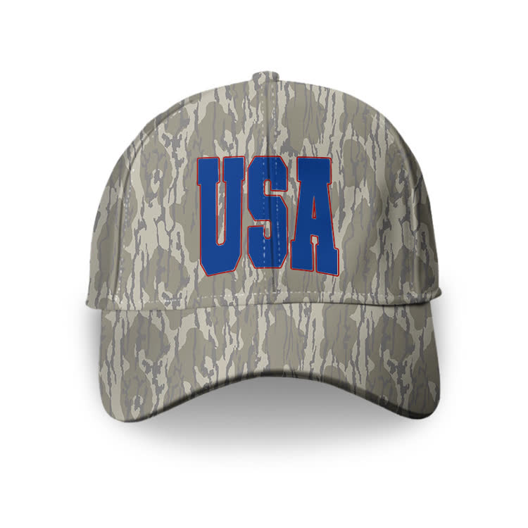 USA Camo Printed Cap - Blue - one size - image 2