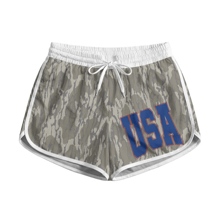 USA Camo Print Pocket Shorts - Blue - 5XL - image 2