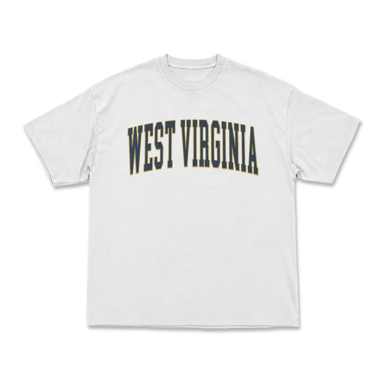 Classic West Virginia Varsity Graphic T-Shirt - White - US16-18(2XL) - image 1