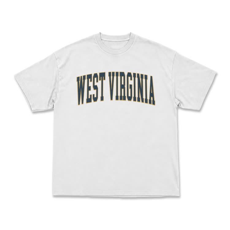 Classic West Virginia Varsity Graphic T-Shirt - White - US16-18(2XL) - image 1