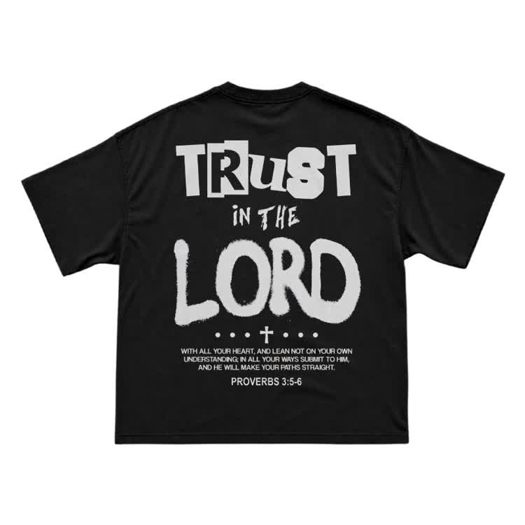 Classic Christian Trust in the Lord Handwritten T-Shirt - image 2