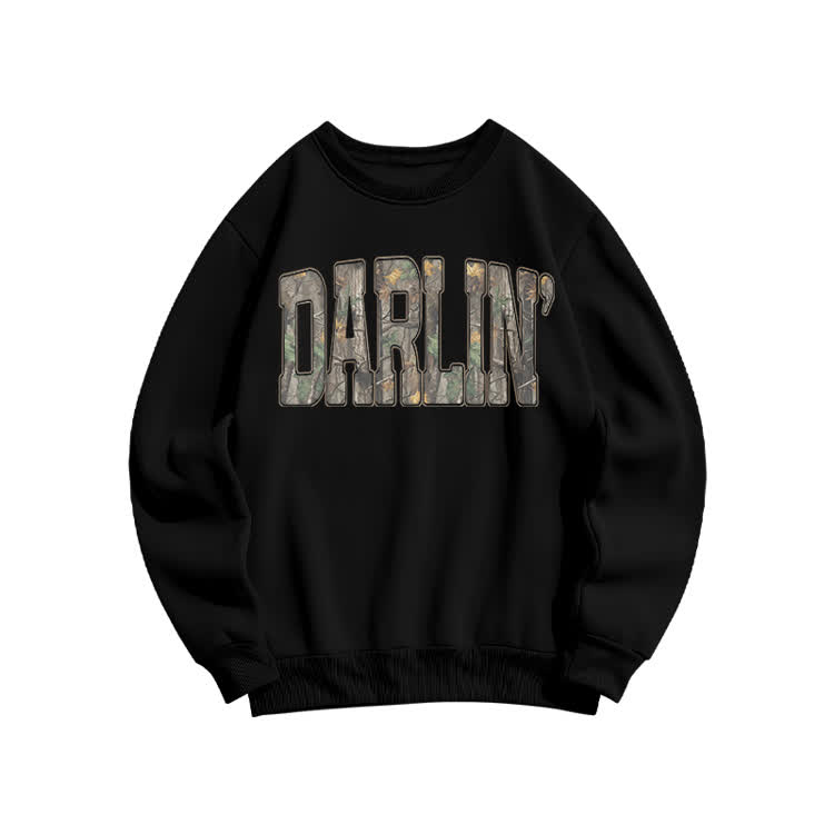 Casual Darlin' Camo Graphic Print Sweatshirt - Black - US16-18(2XL) - image 4