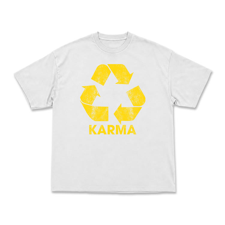 Vintage Karma Recycle Graphic T-Shirt - White - US16-18(2XL) - image 2
