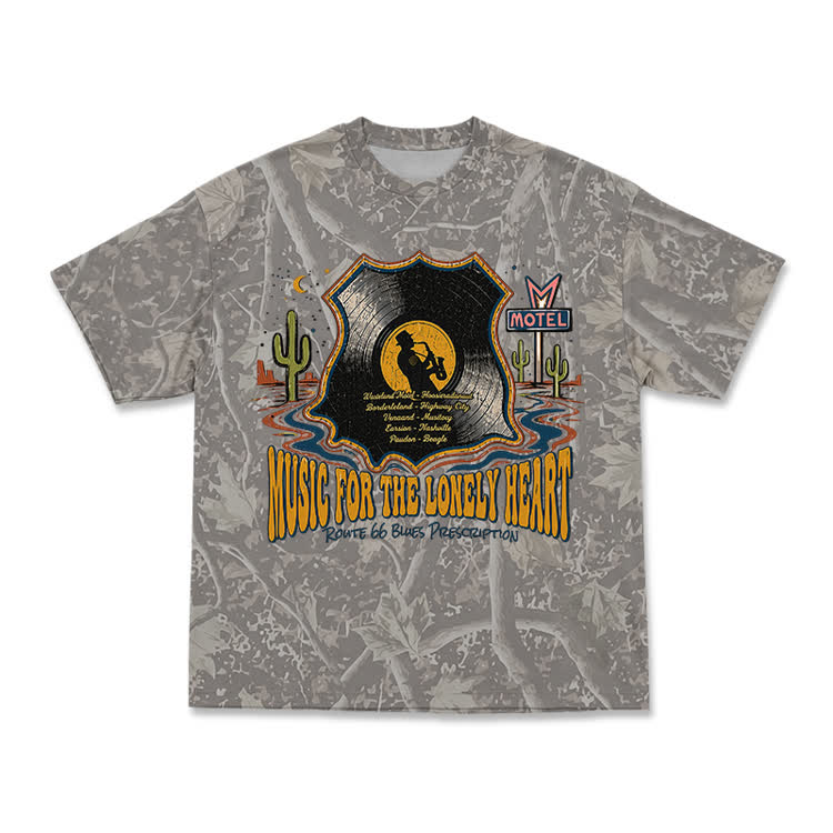 Vintage Desert Motel Camo Graphic T-Shirt - Olive Green - 3XL - image 1
