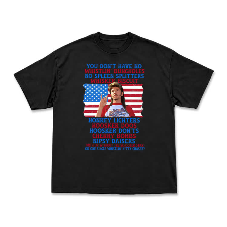 Vintage Patriotic Graphic T-Shirt - Black - US16-18(2XL) - image 1