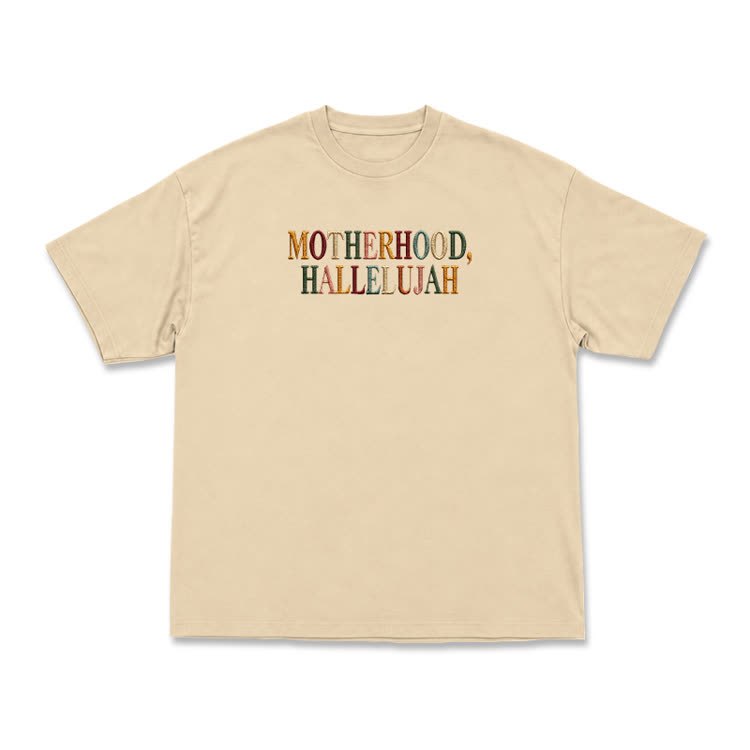 Vintage MOTHERHOOD.HALLELUJAH Graphic T-Shirt - Warm Grey - US16-18(2XL) - image 4