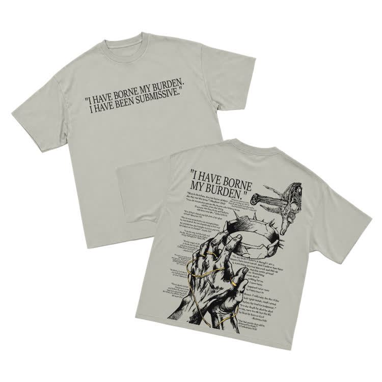 Monochrome Street Graphic Front Slogan Back Print Relaxed Fit T Shirt - Warm Grey - US16-18(2XL) - image 3