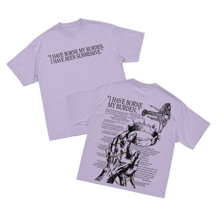 Monochrome Street Graphic Front Slogan Back Print Relaxed Fit T Shirt - Purple - US16-18(2XL) - image 4