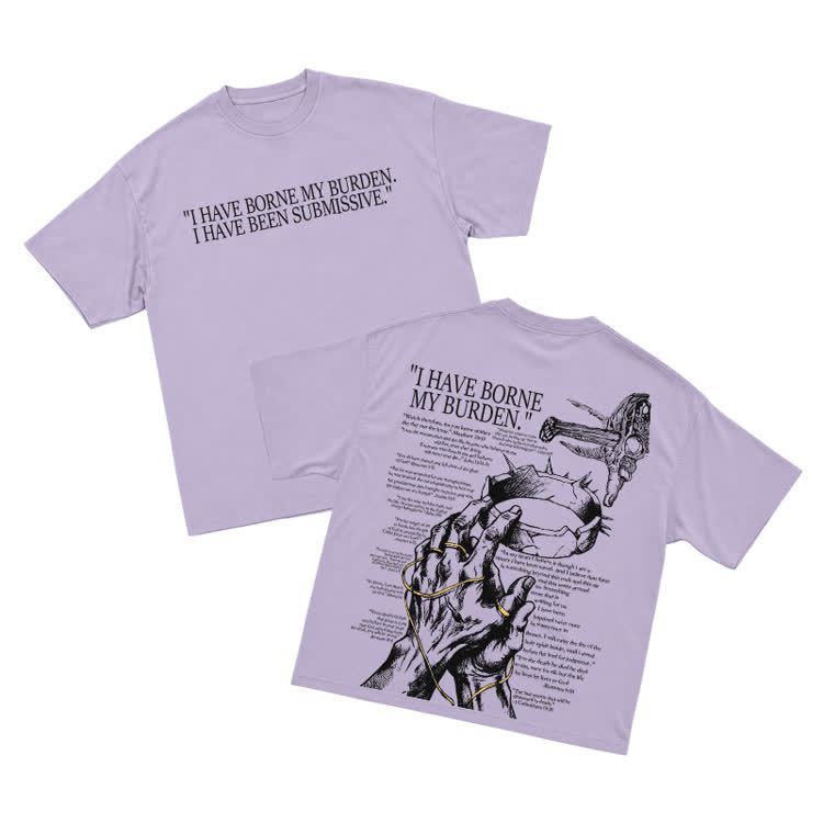 Monochrome Street Graphic Front Slogan Back Print Relaxed Fit T Shirt - Purple - US16-18(2XL) - image 4