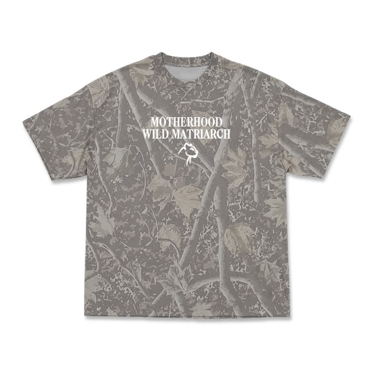 Wild Matriarch Camo Graphic T-Shirt - Olive Green - 3XL - image 2