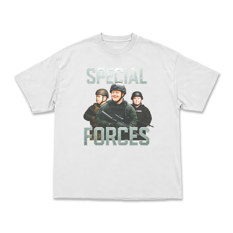 Vintage Special Forces Graphic T-Shirt - White - US16-18(2XL) - image 2