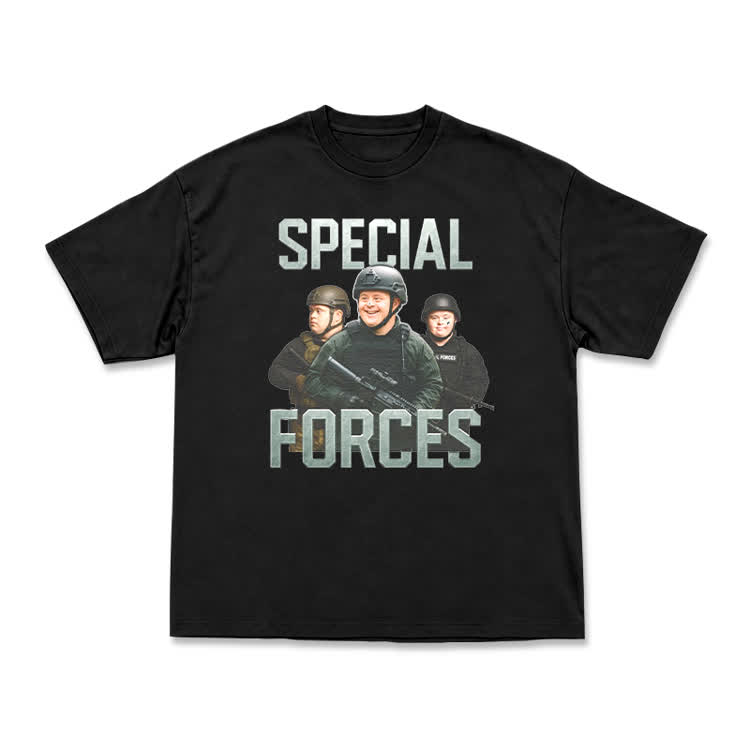 Vintage Special Forces Graphic T-Shirt - Black - US16-18(2XL) - image 1