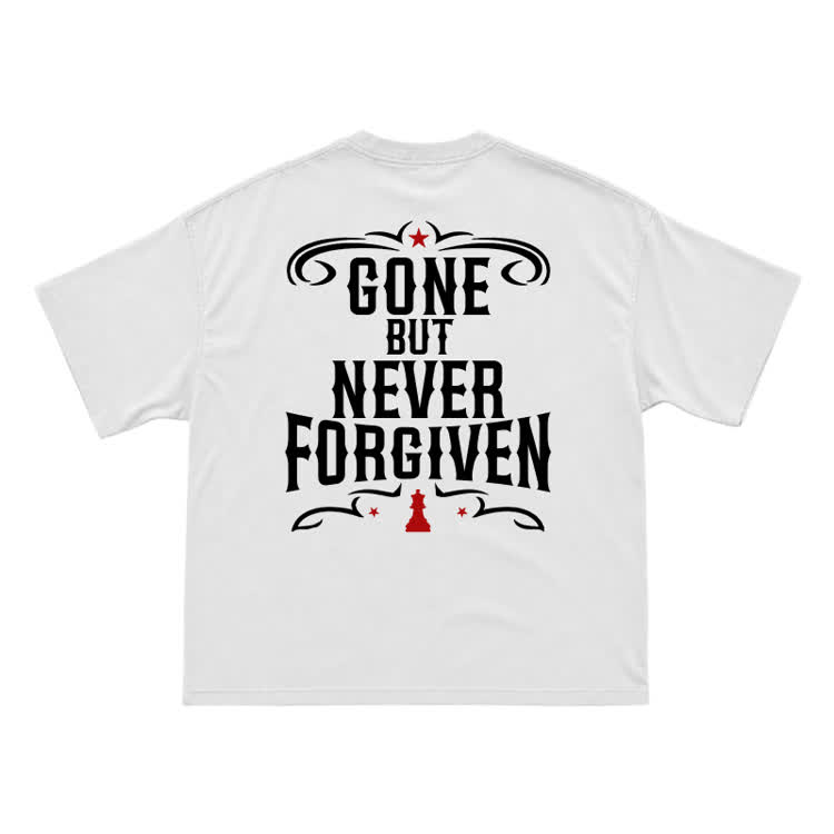 Vintage Street Gone But Never Forgiven Back Graphic T-Shirt - White - US16-18(2XL) - image 2