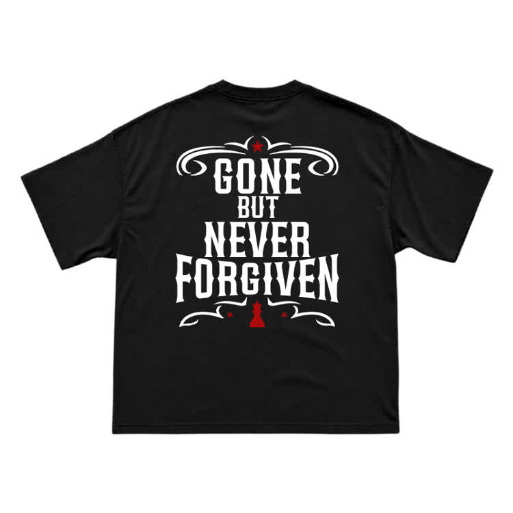Vintage Street Gone But Never Forgiven Back Graphic T-Shirt - Black - US16-18(2XL) - image 1