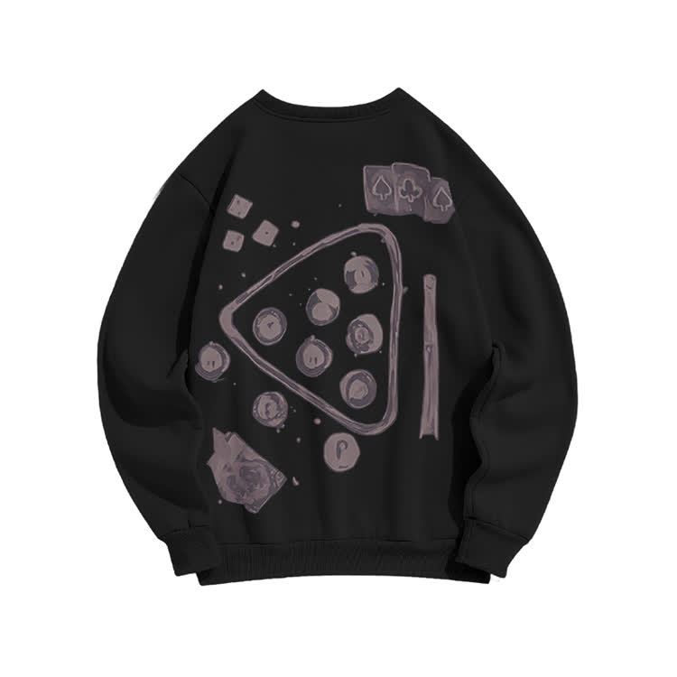 Vintage Billiards Back Bleach Graphic Pullover Sweatshirt - Black - US16-18(2XL) - image 1