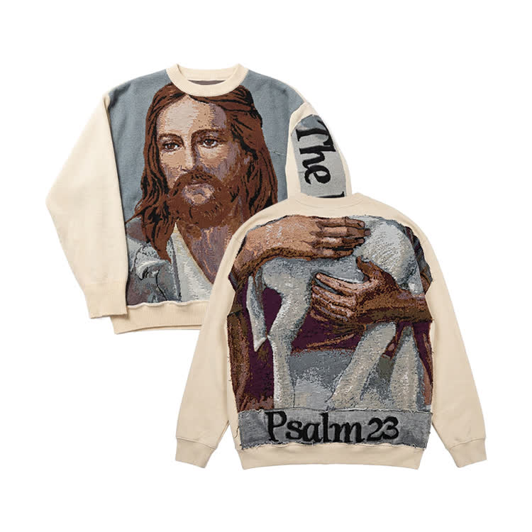 DIY innovative Psalm 23 Jesus Portrait Sweatshirt - image 1