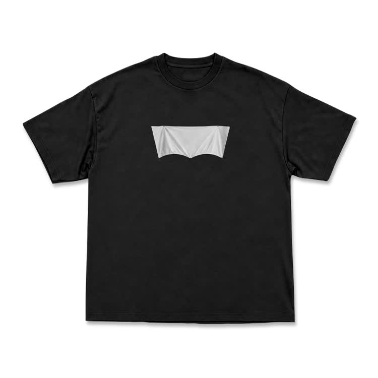 Modern Minimal  Art PrintShort Sleeve T-Shirt  - Black - US16-18(2XL) - image 1