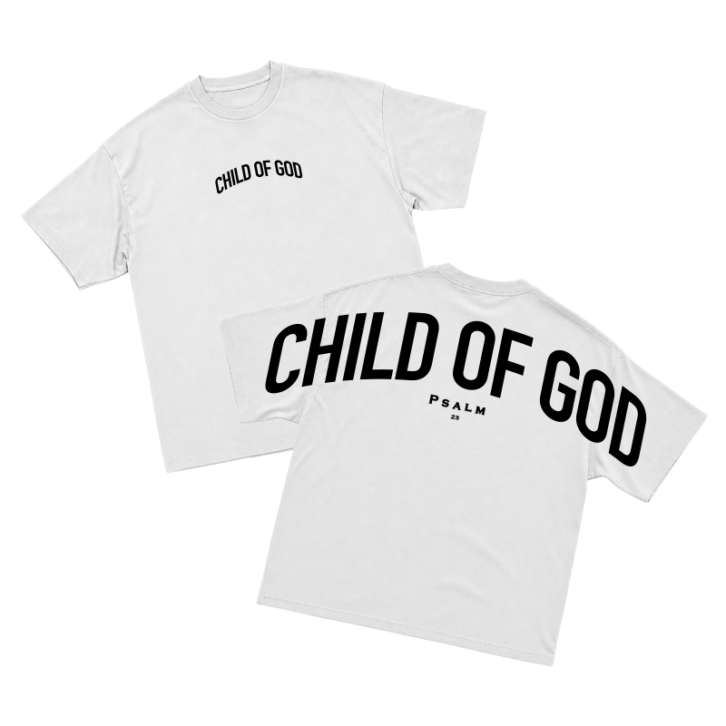 Child of God Psalm 23 Graphic T-Shirt - White - 2XL - image 1