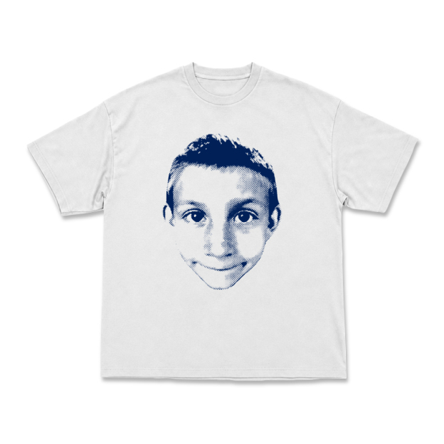 Art Inspired Half Tone Portrait Print Street T-Shirt - White - US16-18(2XL) - image 1