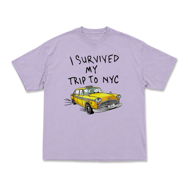 Casual I Survived My Trip to NYC Taxi Graphic T-Shirt - Purple - US16-18(2XL) - image 8