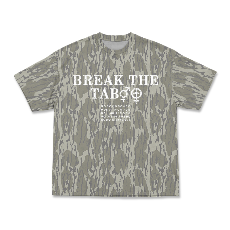 Street Camo Break The Taboo T-Shirt - Khaki - 3XL - image 1