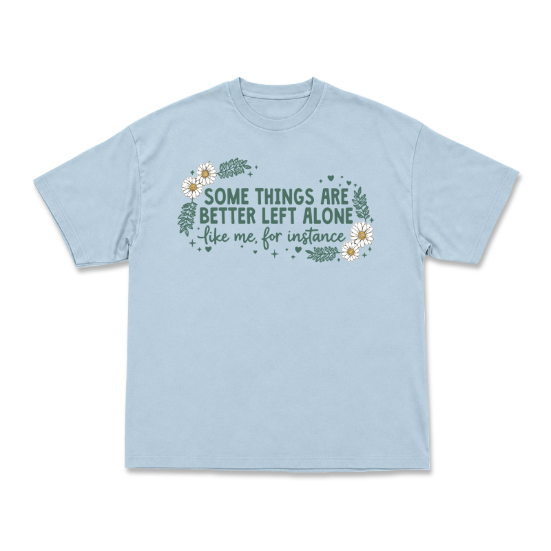 Some Things Are Better Left Alone Graphic T-Shirt - Light Blue - US16-18(2XL) - image 2