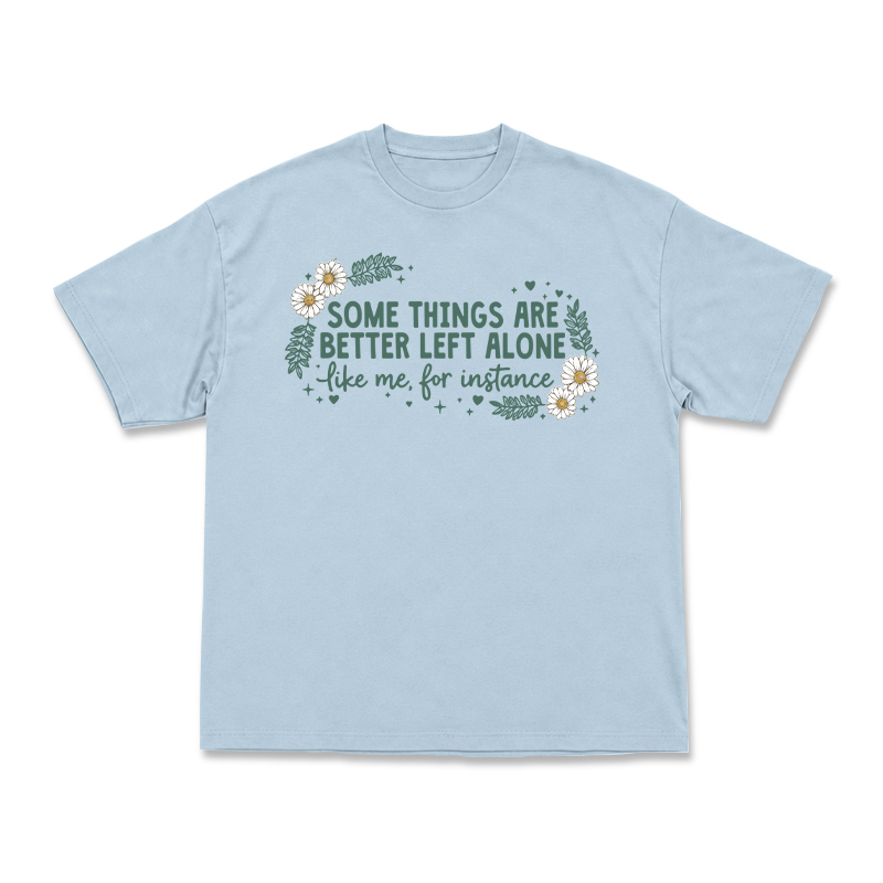 Some Things Are Better Left Alone Graphic T-Shirt - Light Blue - US16-18(2XL) - image 2