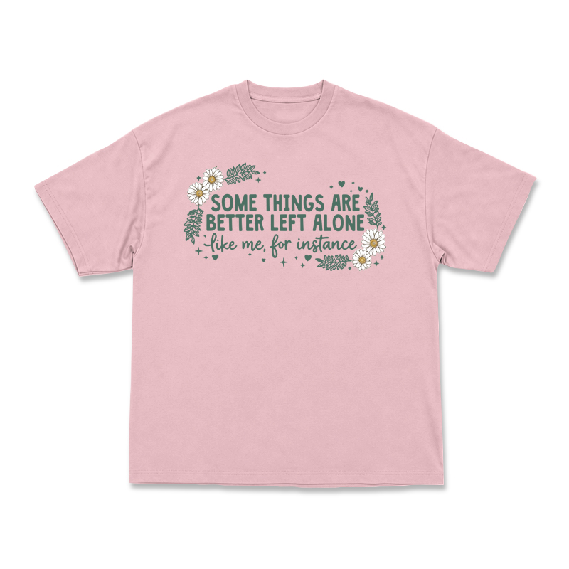 Some Things Are Better Left Alone Graphic T-Shirt - Pink - US16-18(2XL) - image 6