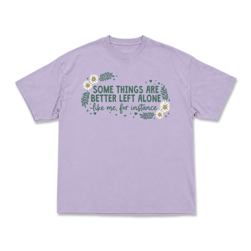 Some Things Are Better Left Alone Graphic T-Shirt - Purple - US16-18(2XL) - image 10