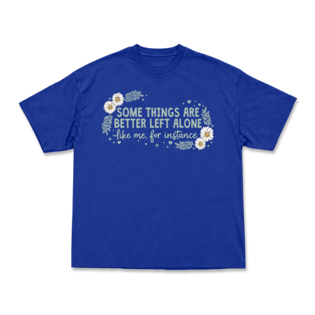Some Things Are Better Left Alone Graphic T-Shirt - Blue - US16-18(2XL) - image 13