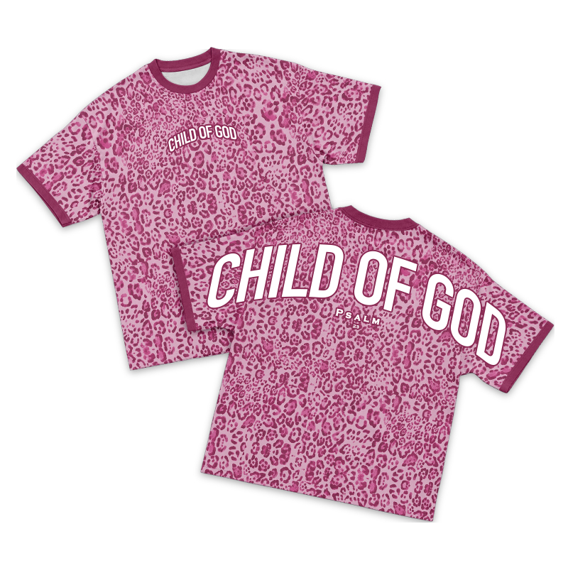 Child of God Leopard Print T-Shirt - Pink - 3XL - image 3