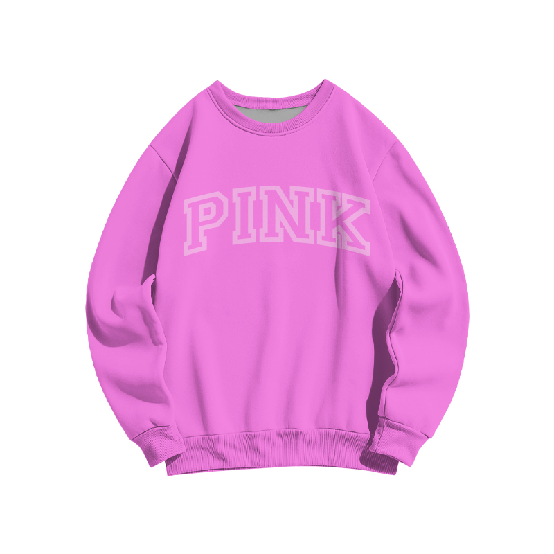 Varsity PINK Round Neck your dadSweatshirt - Rose - 3XL - image 1