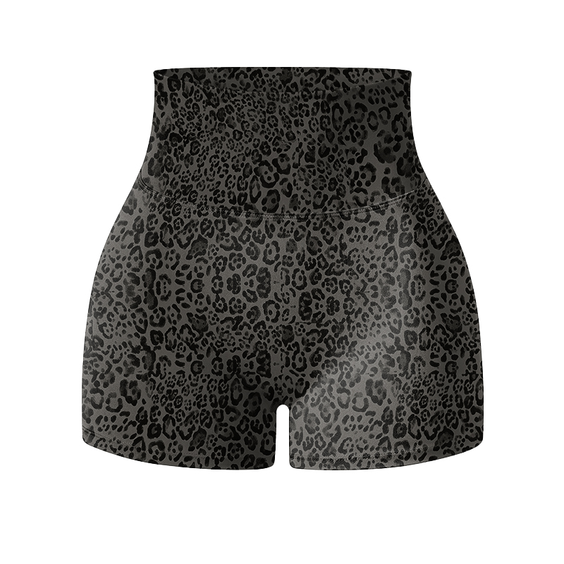 Wild Muse High Waisted Leopard Print Sculpting Yoga Shorts - image 3