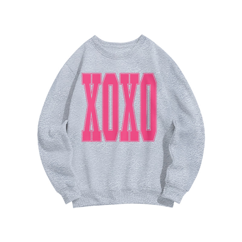 Xoxo Valentine's Day Print Sweatshirt - Grey - US16-18(2XL) - image 4