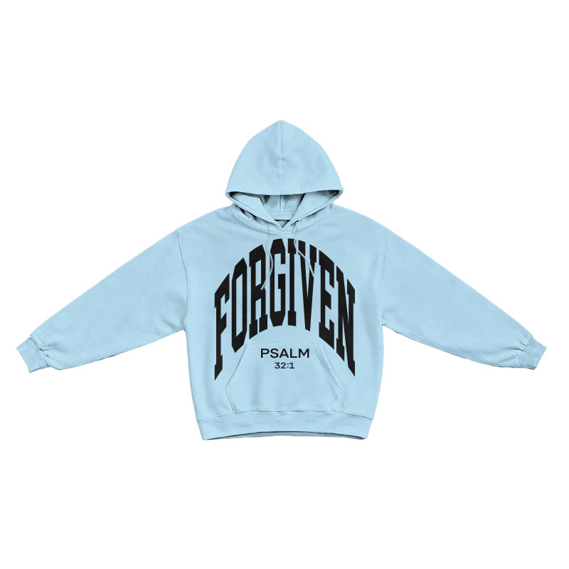 Forgiven Psalm 32:1 Print Causal Hoodie - Blue - US16-18(2XL) - image 7