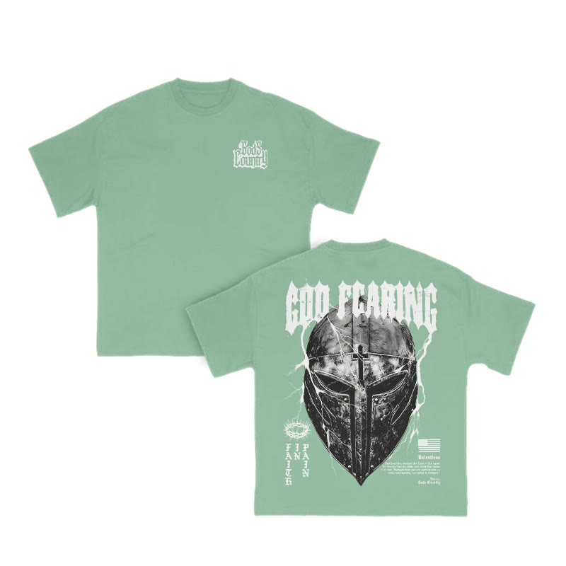 God Country Print T-shirt - Light Green - US16-18(2XL) - image 9